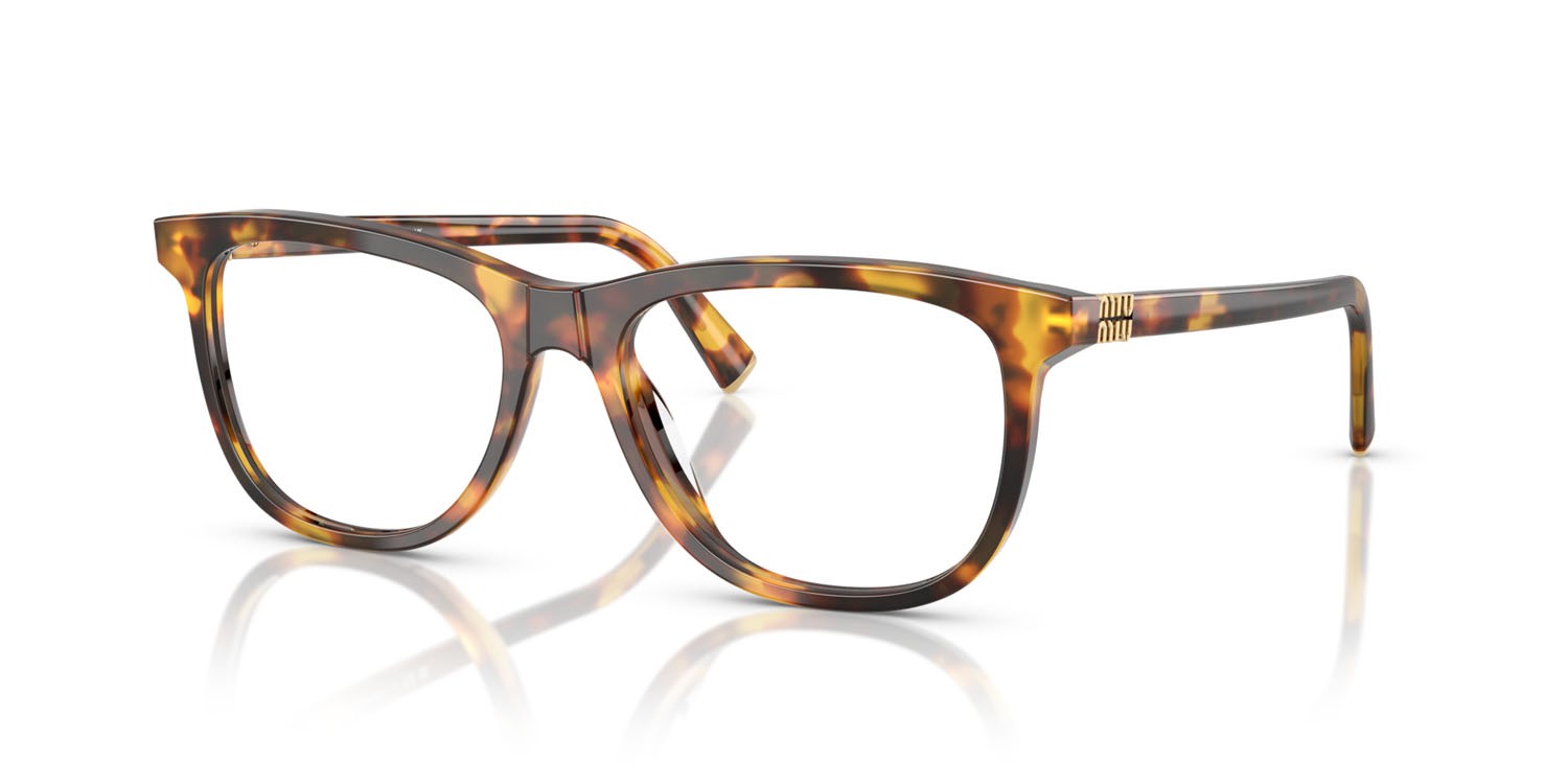 Eyeglasses Miu Miu MU 01WV (14L1O1) color havana miele shape pantos lenses lente demo