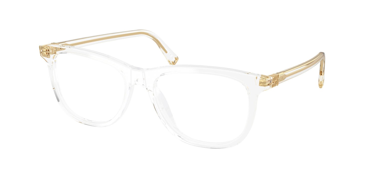 Eyeglasses Miu Miu MU 01WV (15Z1O1) color trasparente shape pantos lenses lente demo