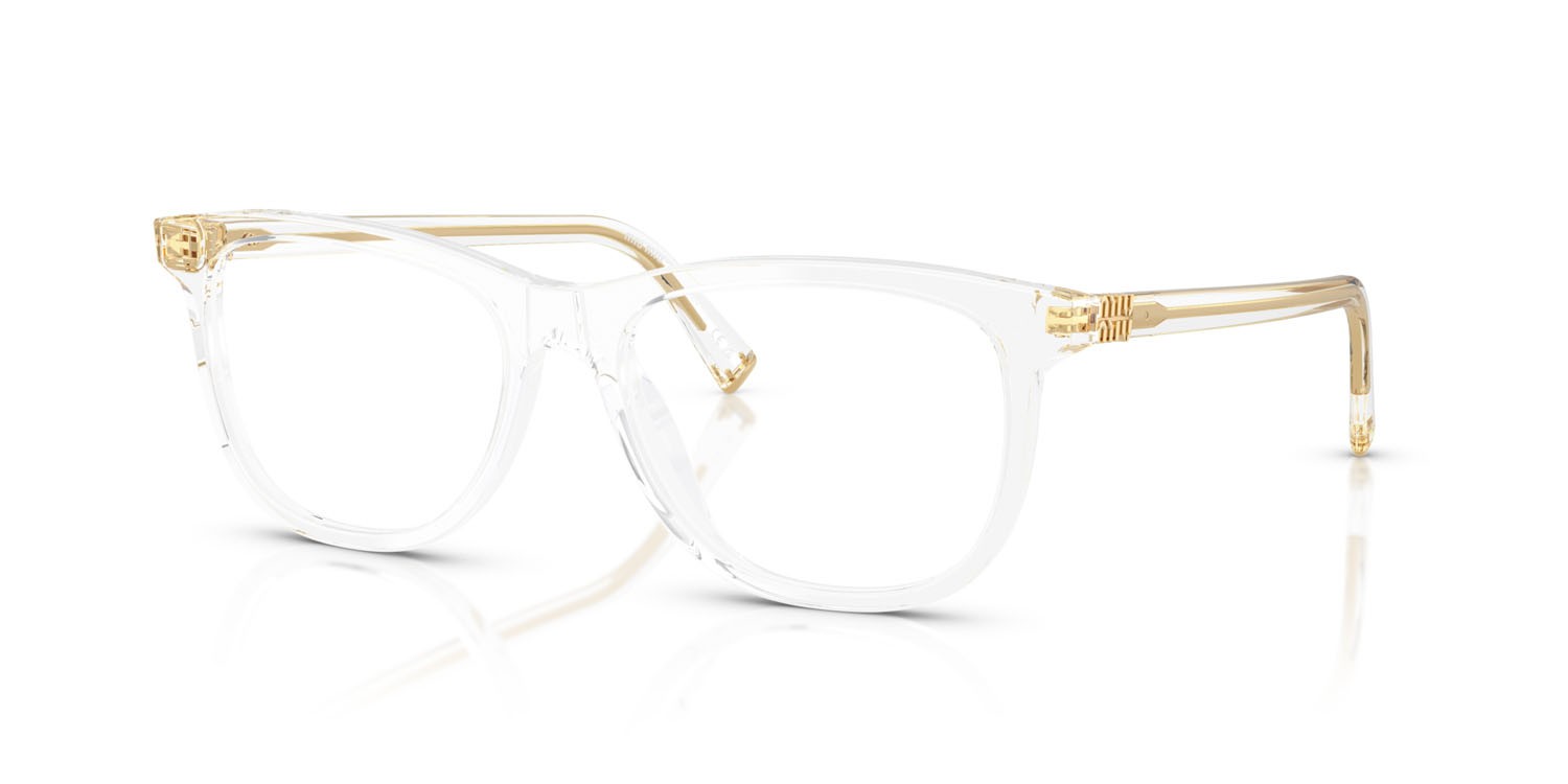 Eyeglasses Miu Miu MU 01WV (15Z1O1) color trasparente shape pantos lenses lente demo