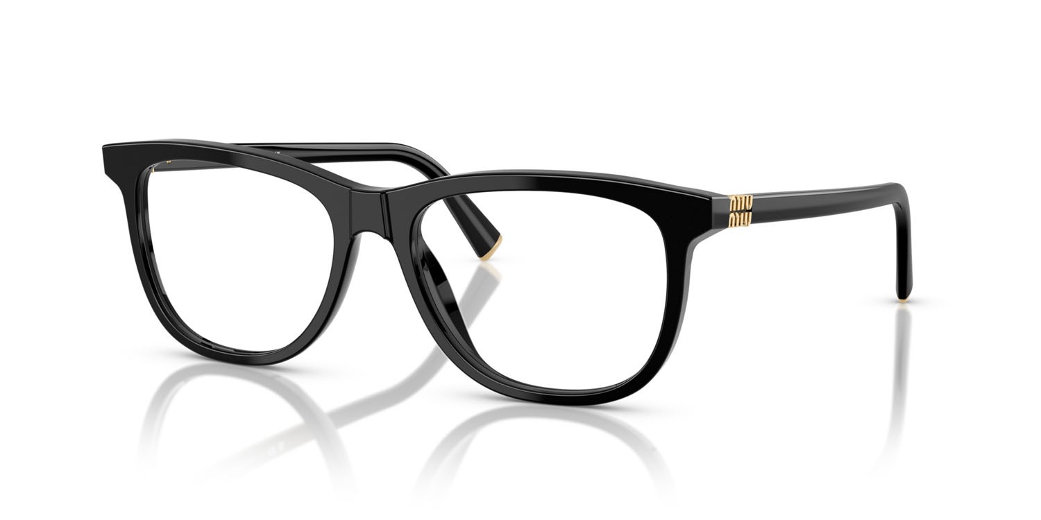 Eyeglasses Miu Miu MU 01WV (16K1O1) color nero shape pantos lenses lente demo