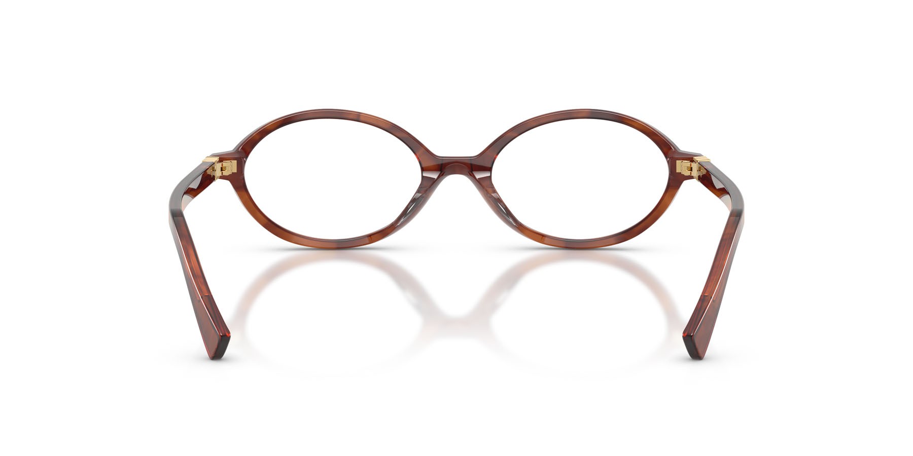 Eyeglasses Miu Miu MU 01XV (26E1O1) color tabacco striato shape oval lenses lente demo