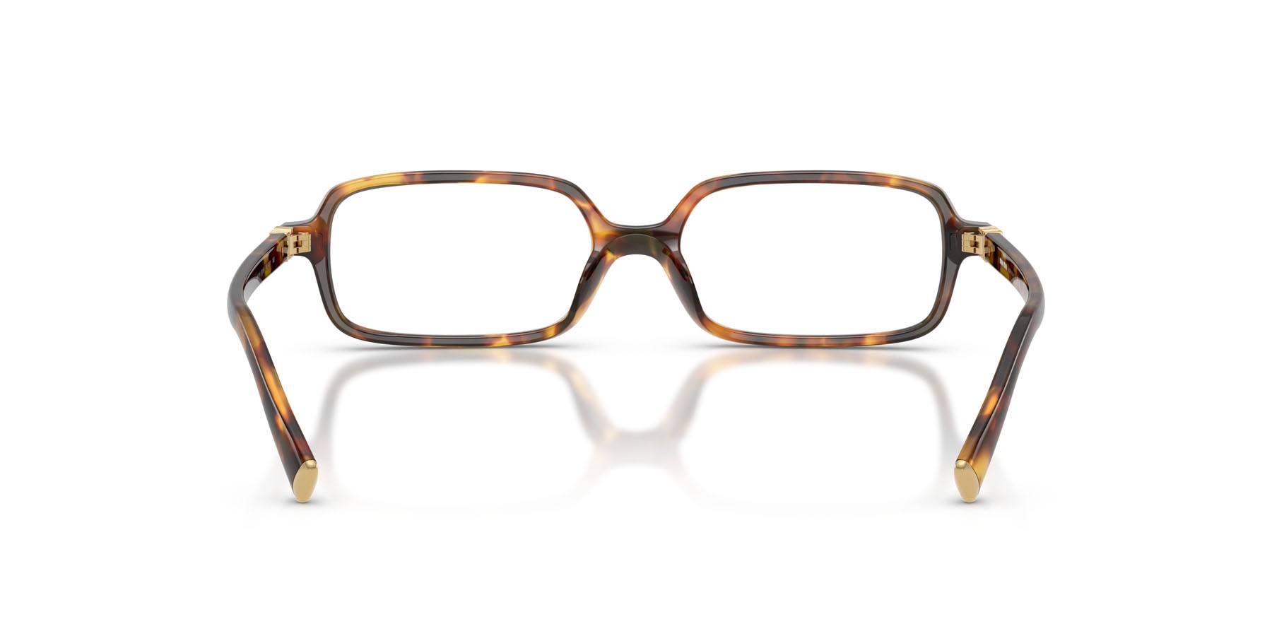 Occhiali da vista Miu Miu MU 01YV (14L1O1) colore havana miele forma rettangolare lenti lente demo