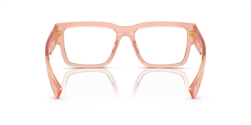 Brillen Miu Miu MU 02XV (13T1O1) farbe noisette transparent form rechteckig gläser lente demo