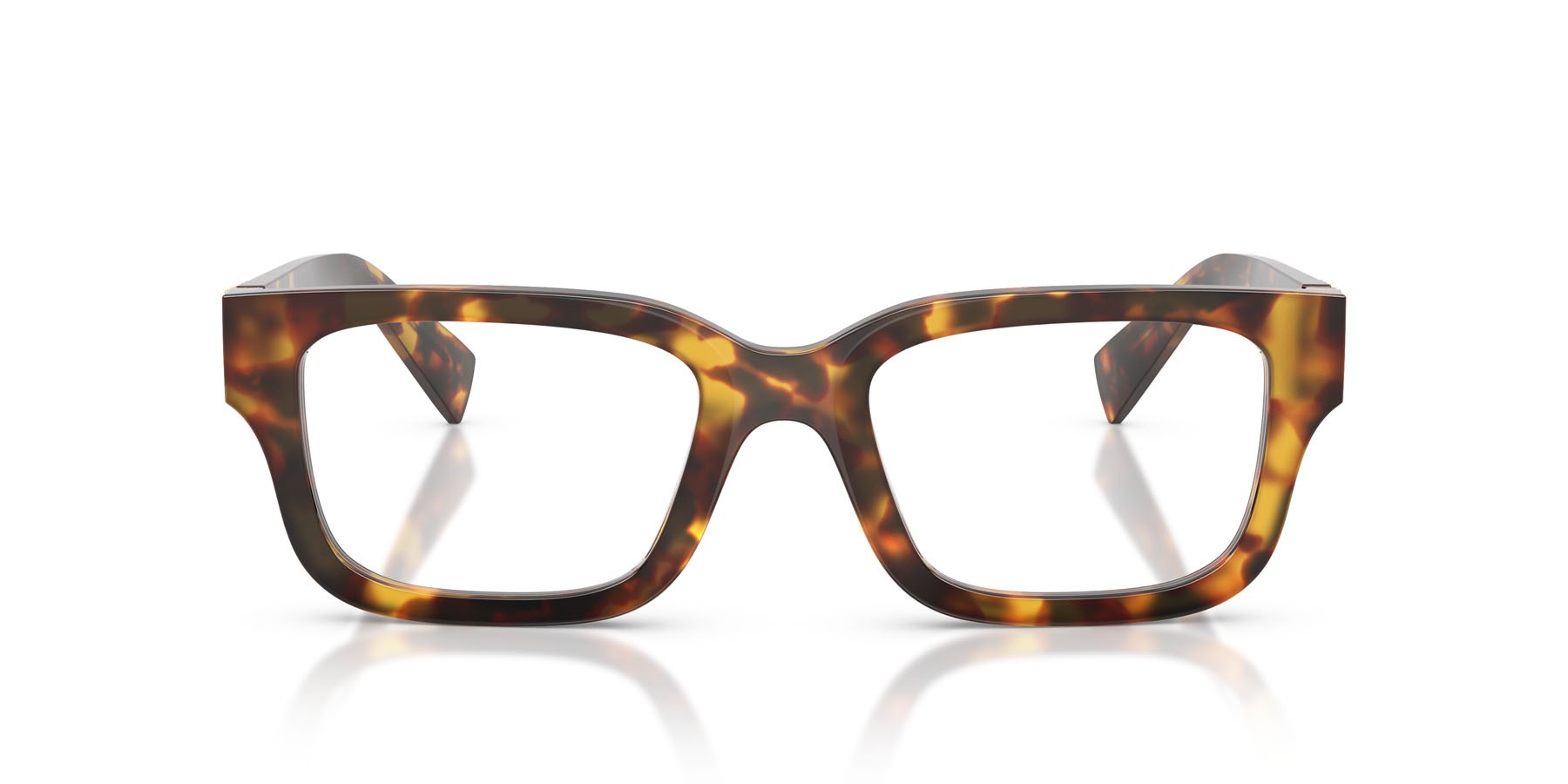 Eyeglasses Miu Miu MU 02YV (14L1O1) color havana miele shape rectangle lenses lente demo