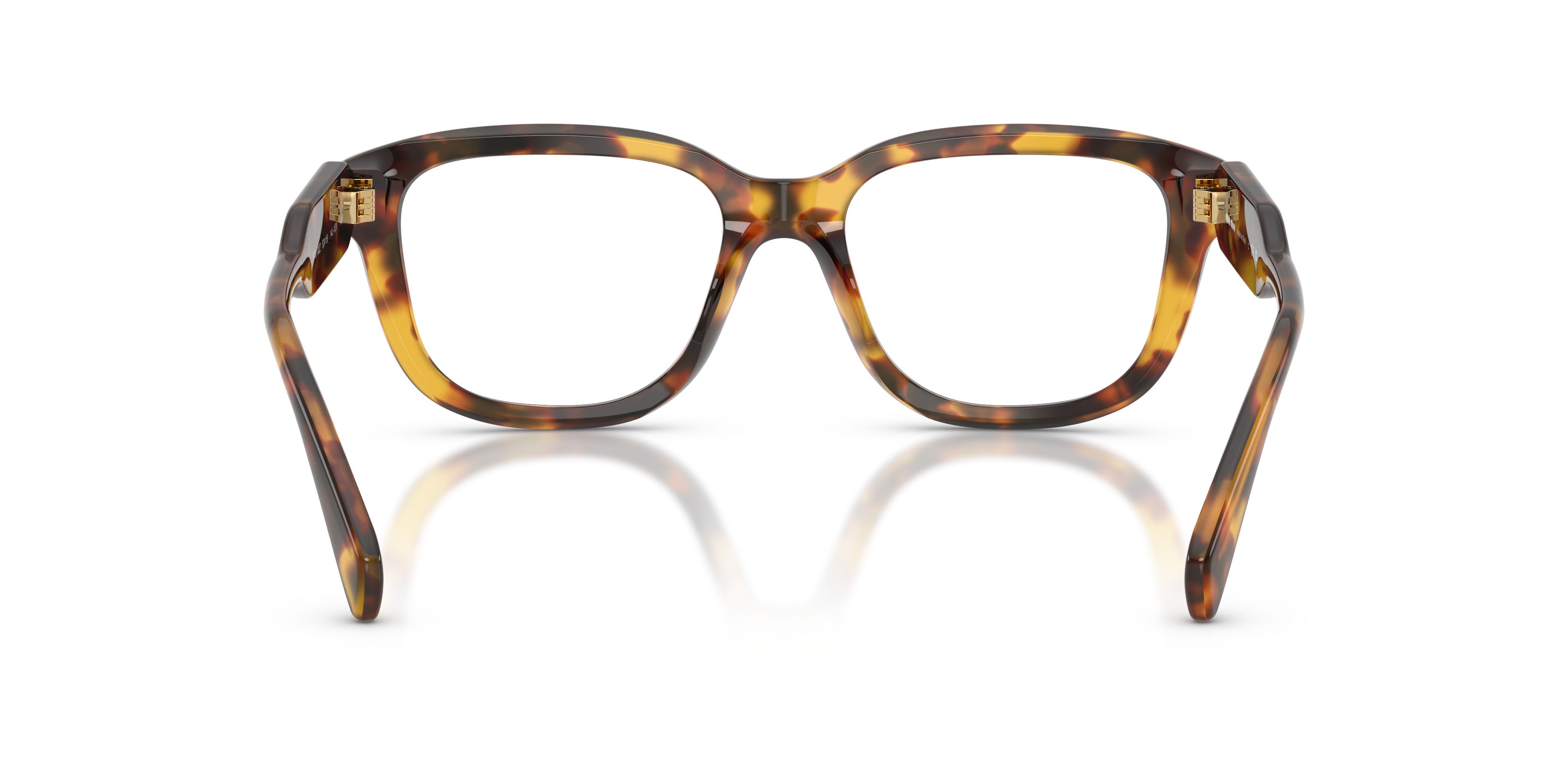Occhiali da vista Miu Miu MU 02ZV (14L1O1) colore havana miele forma rettangolare lenti lente demo