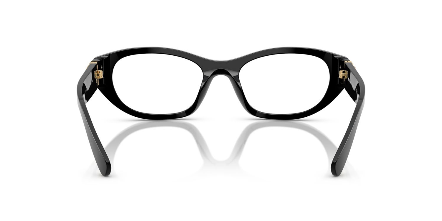 Eyeglasses Miu Miu MU 03WV (16K1O1) color nero shape irregular lenses lente demo