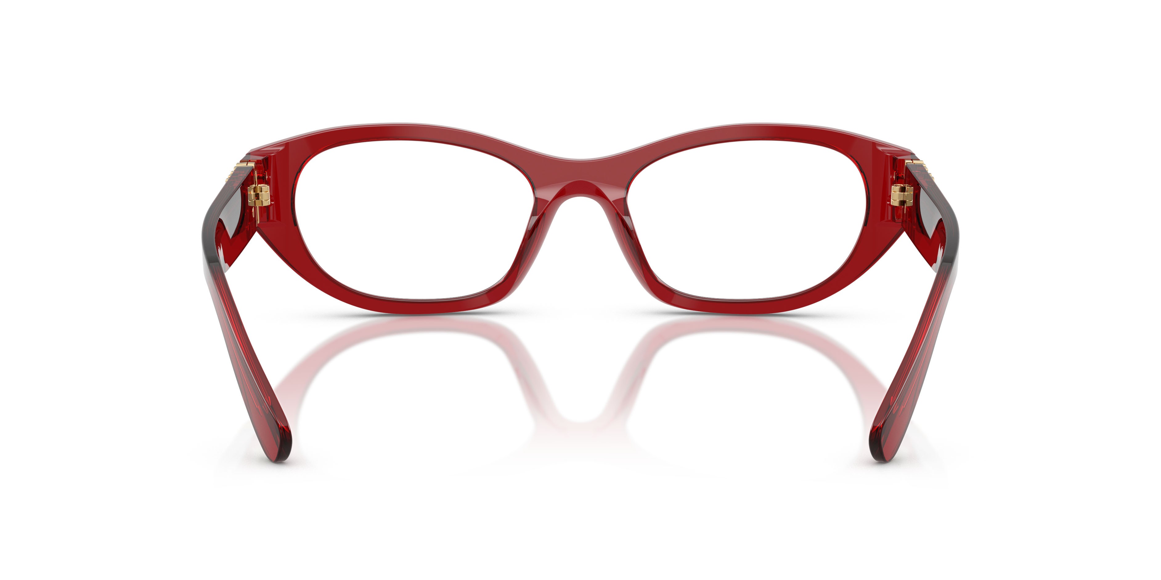 Eyeglasses Miu Miu MU 03WV (25M1O1) color scarlatto shape irregular lenses lente demo