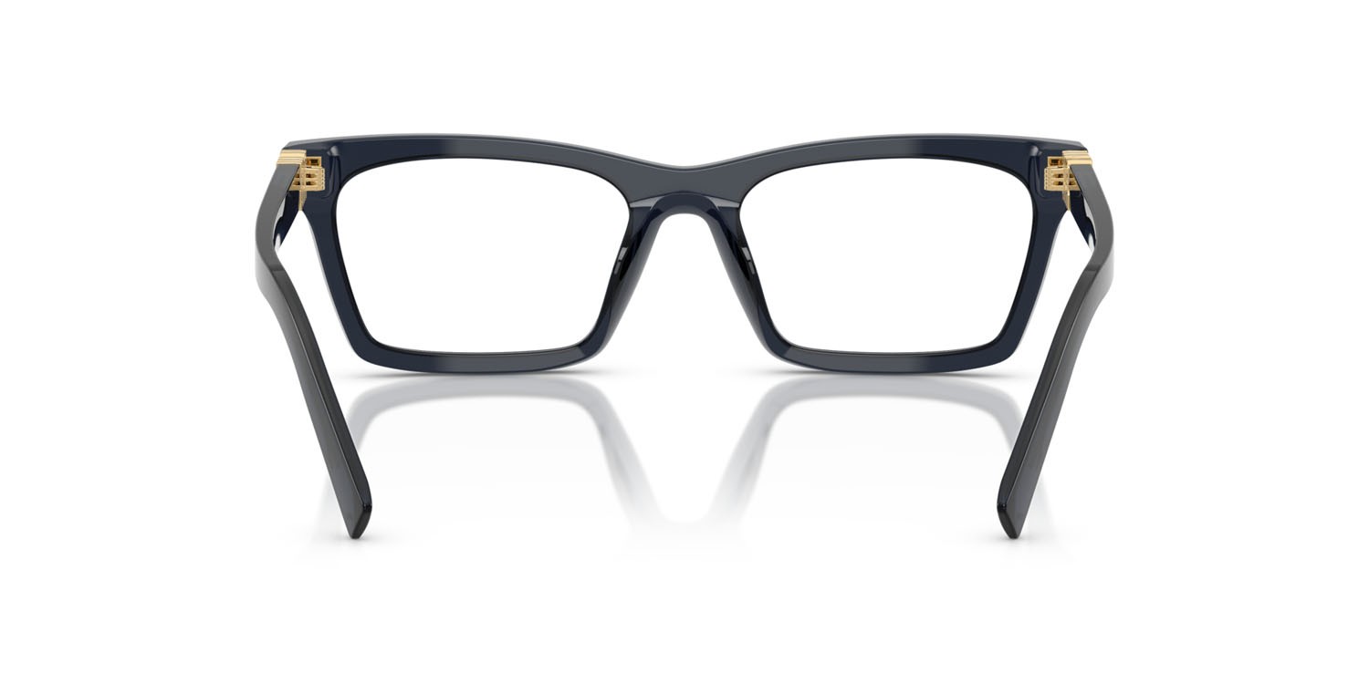 Eyeglasses Miu Miu MU 04WV (08Q101) color blu trasparente shape rectangle lenses lente demo