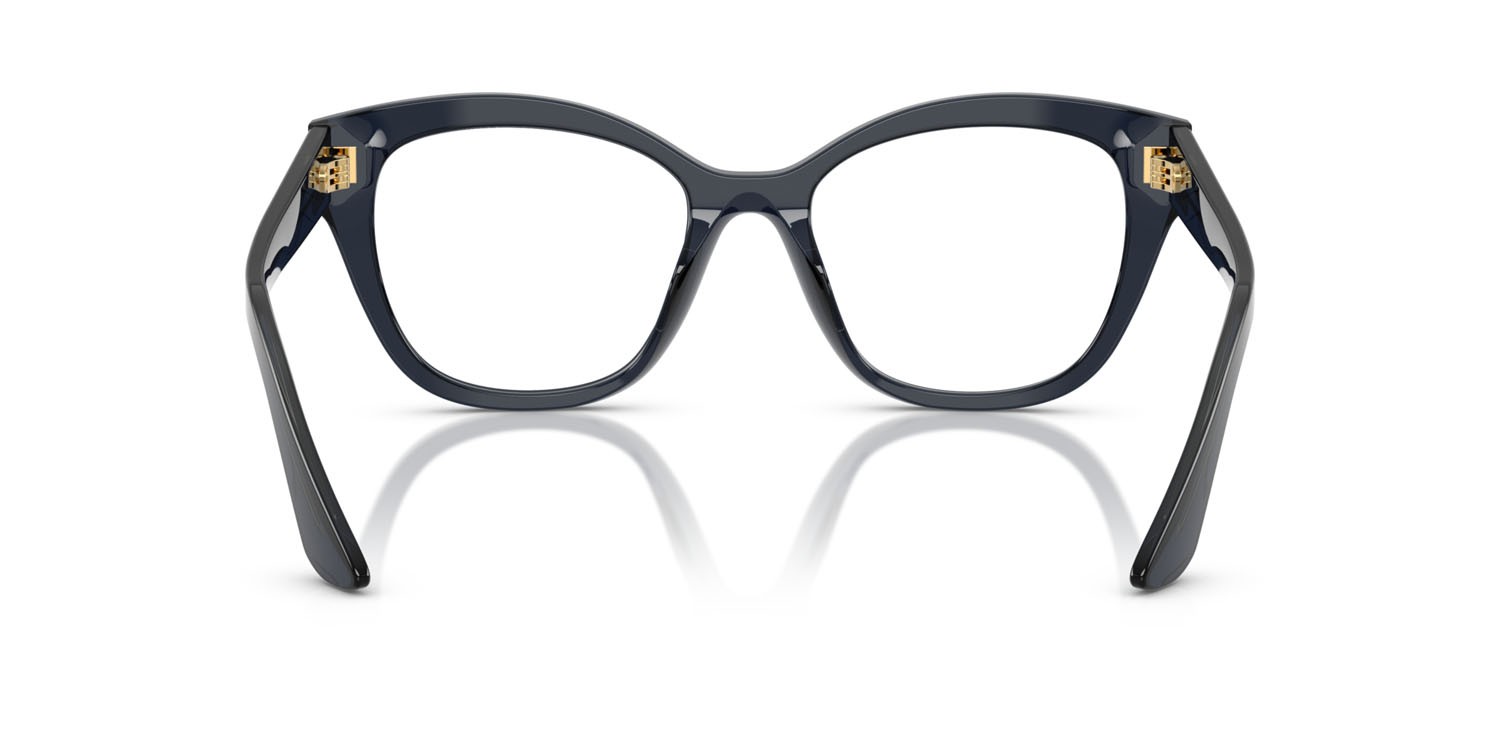 Eyeglasses Miu Miu MU 05XV (08Q1O1) color blu trasparente shape square lenses lente demo
