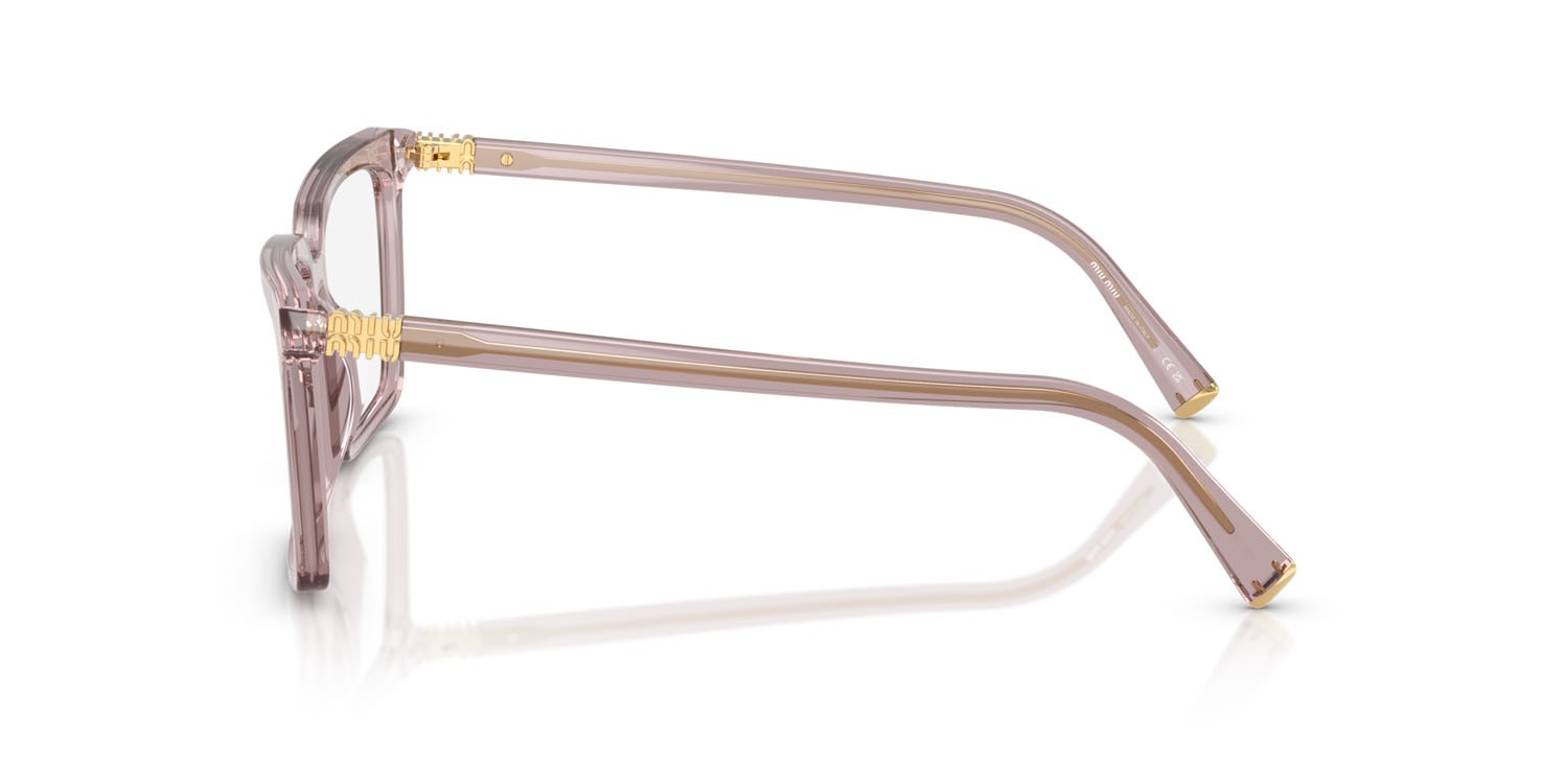 Occhiali da vista Miu Miu MU 08XV (12W1O1) colore malva trasparente forma quadrato lenti lente demo