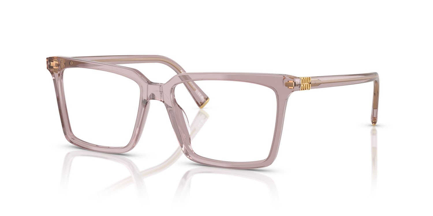 Occhiali da vista Miu Miu MU 08XV (12W1O1) colore malva trasparente forma quadrato lenti lente demo