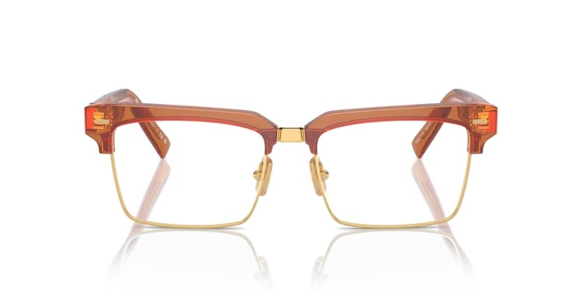 Eyeglasses Miu Miu MU 11XV (15T1O1) color caramel trasparent shape rectangle lenses lente demo