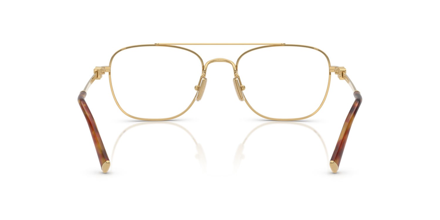 Eyeglasses Miu Miu MU 51WV (5AK1O1) color oro shape square lenses lente demo