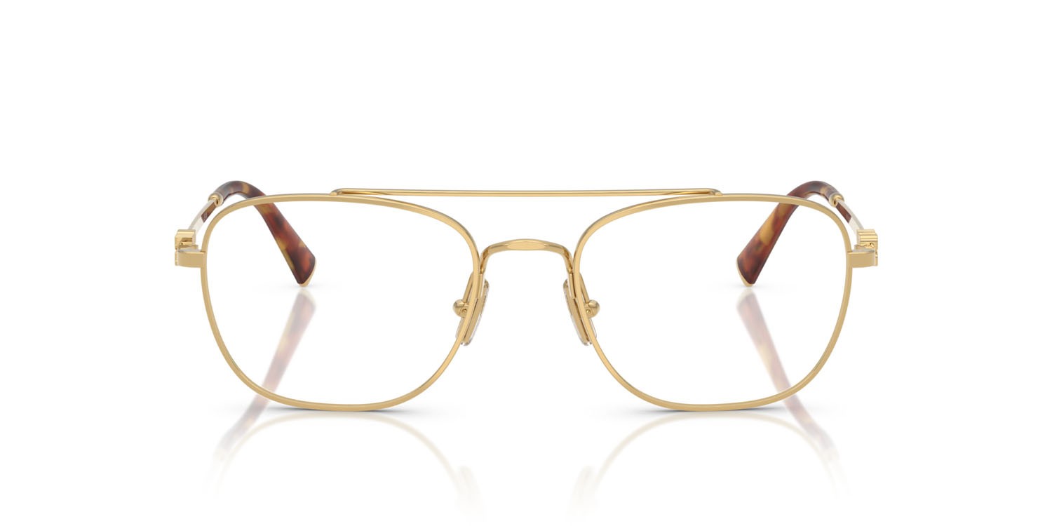Eyeglasses Miu Miu MU 51WV (5AK1O1) color oro shape square lenses lente demo