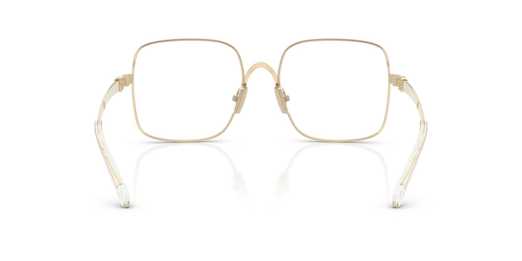 Eyeglasses Miu Miu MU 51YV (ZVN1O1) color oro pallido shape square lenses lente demo