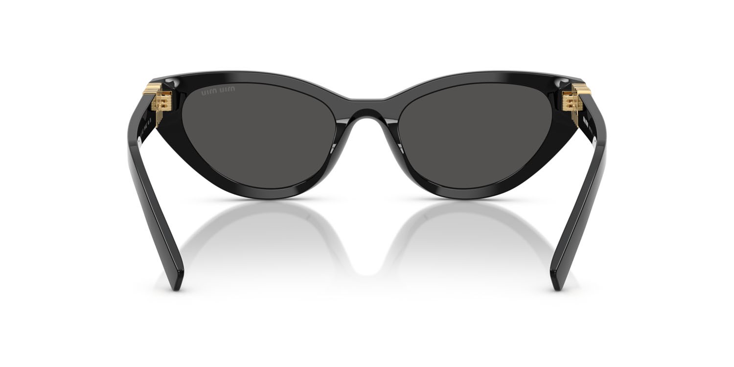 Occhiali da sole Miu Miu MU A04S (16K08Z) colore nero forma farfalla lenti grigio scuro