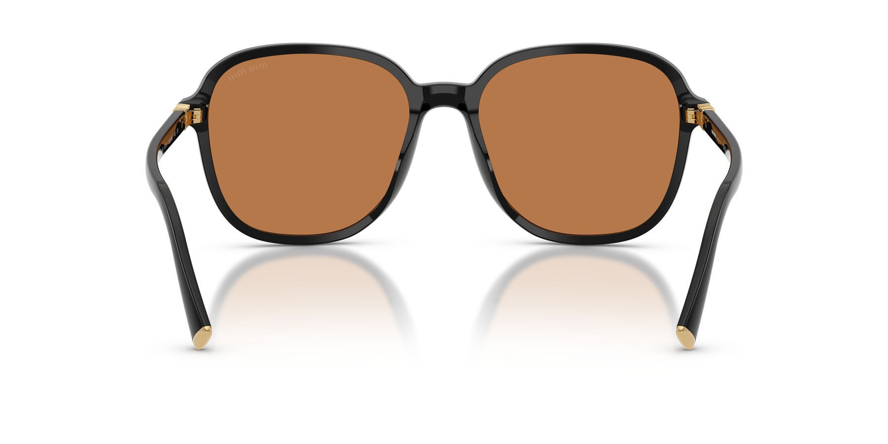 Occhiali da sole Miu Miu MU B01S (16K90Q) colore nero forma quadrato lenti marrone