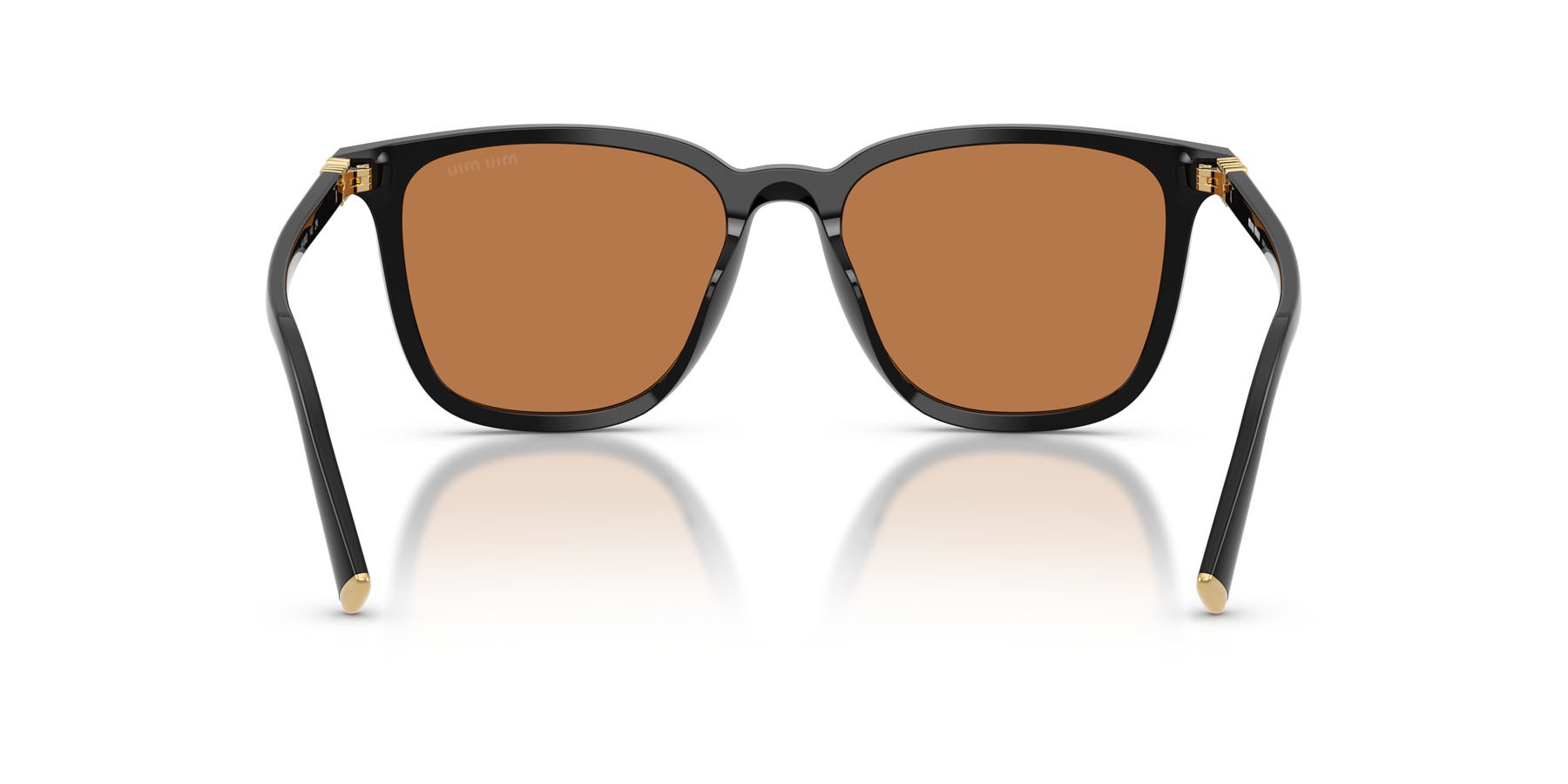 Occhiali da sole Miu Miu MU B03S (16K90Q) colore nero forma quadrato lenti marrone