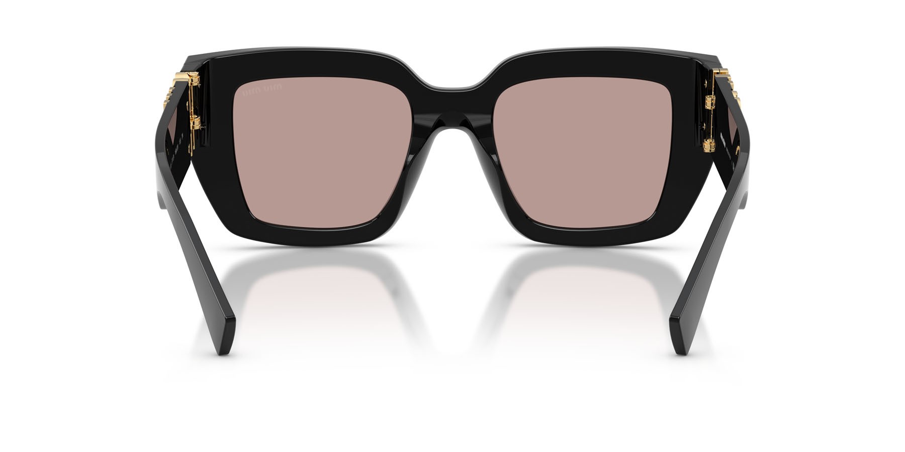 Occhiali da sole Miu Miu MU B05S (16K20I) colore nero forma quadrato lenti viola chiaro/marrone