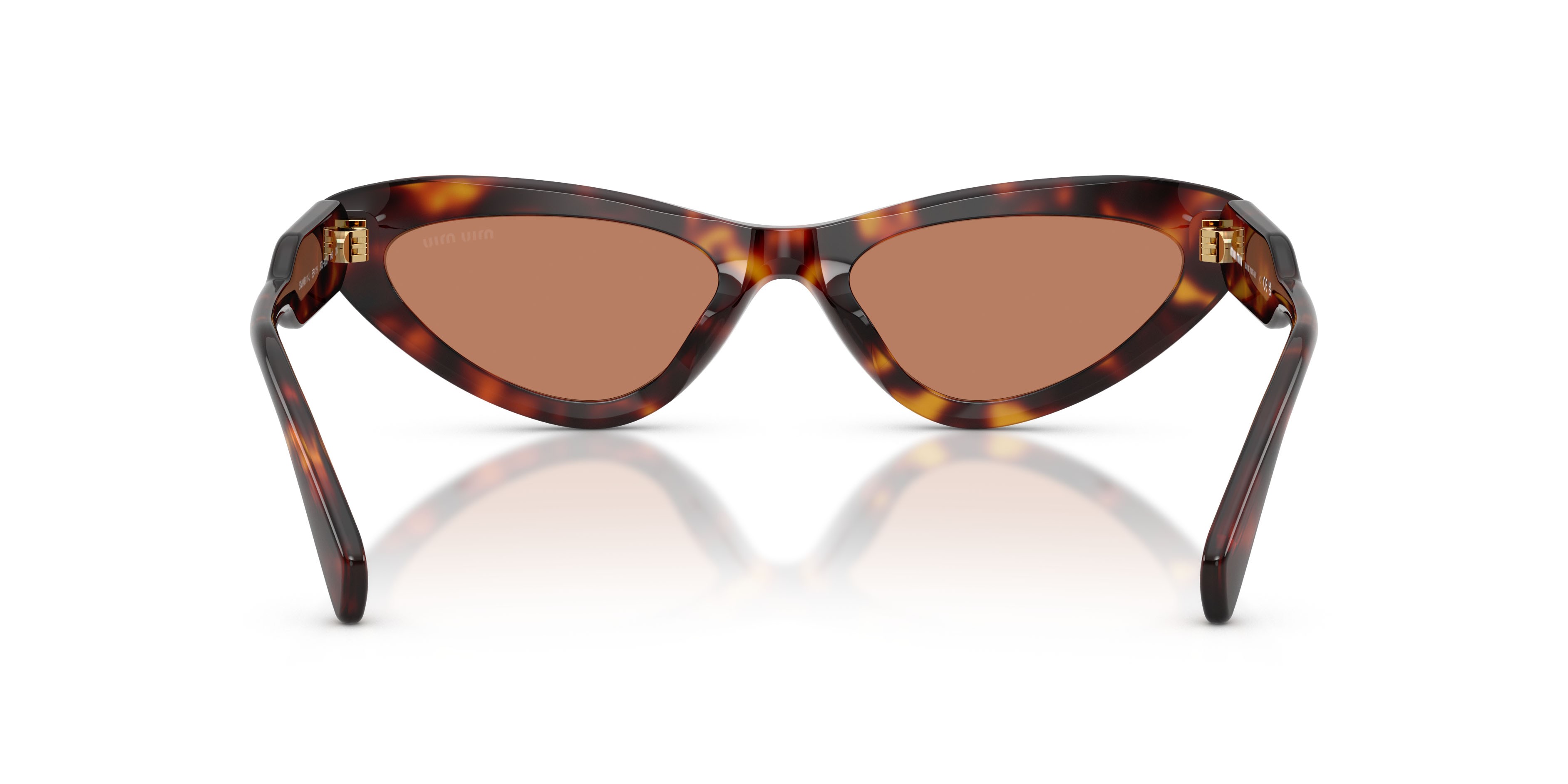 Occhiali da sole Miu Miu MU B11SU (27L90Q) colore havana forma cat eye lenti marrone
