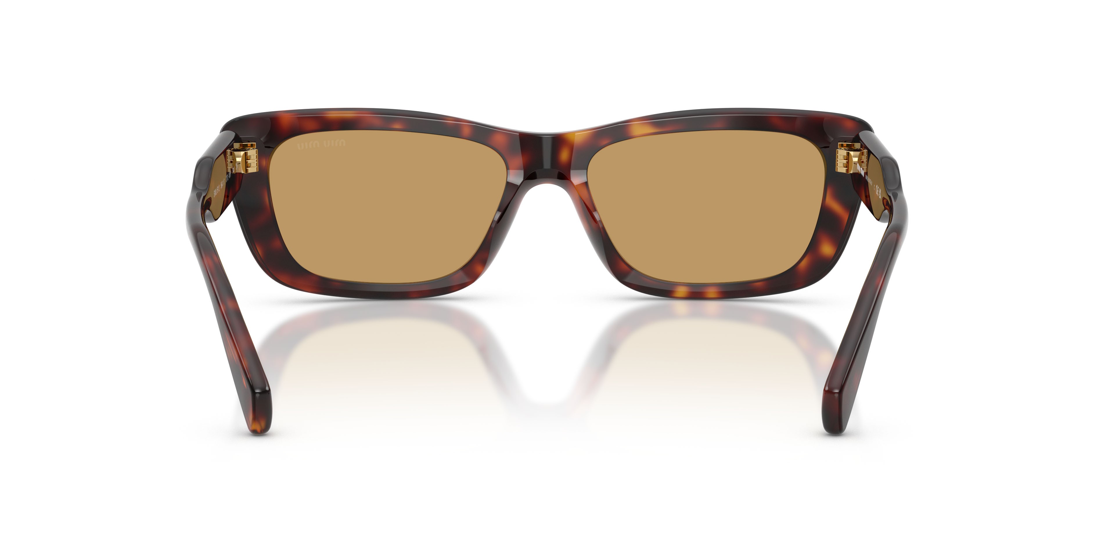 Occhiali da sole Miu Miu MU B12S (27L10Y) colore havana forma rettangolare lenti marrone