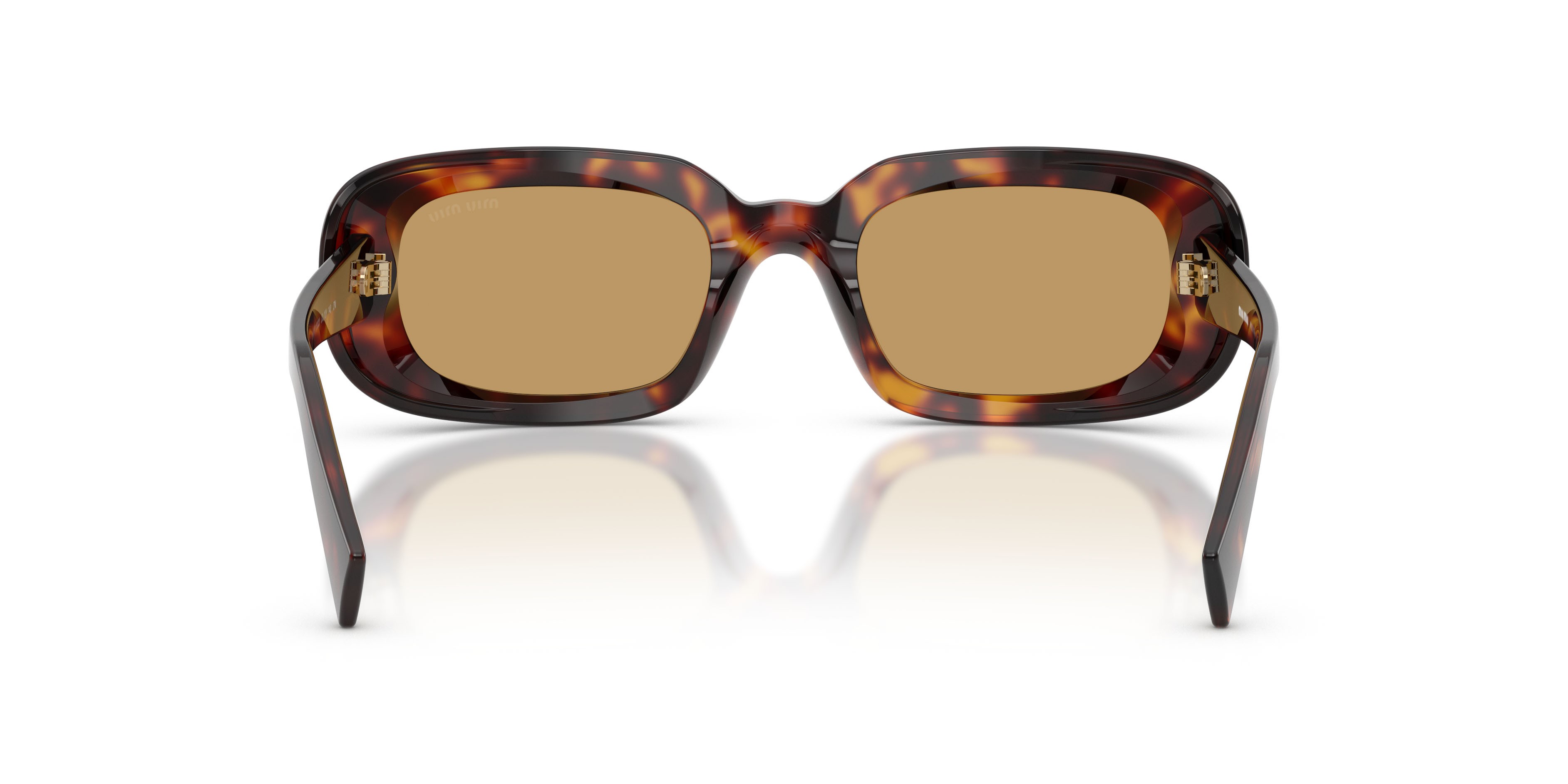 Occhiali da sole Miu Miu MU B13S (27L10Y) colore havana forma rettangolare lenti marrone