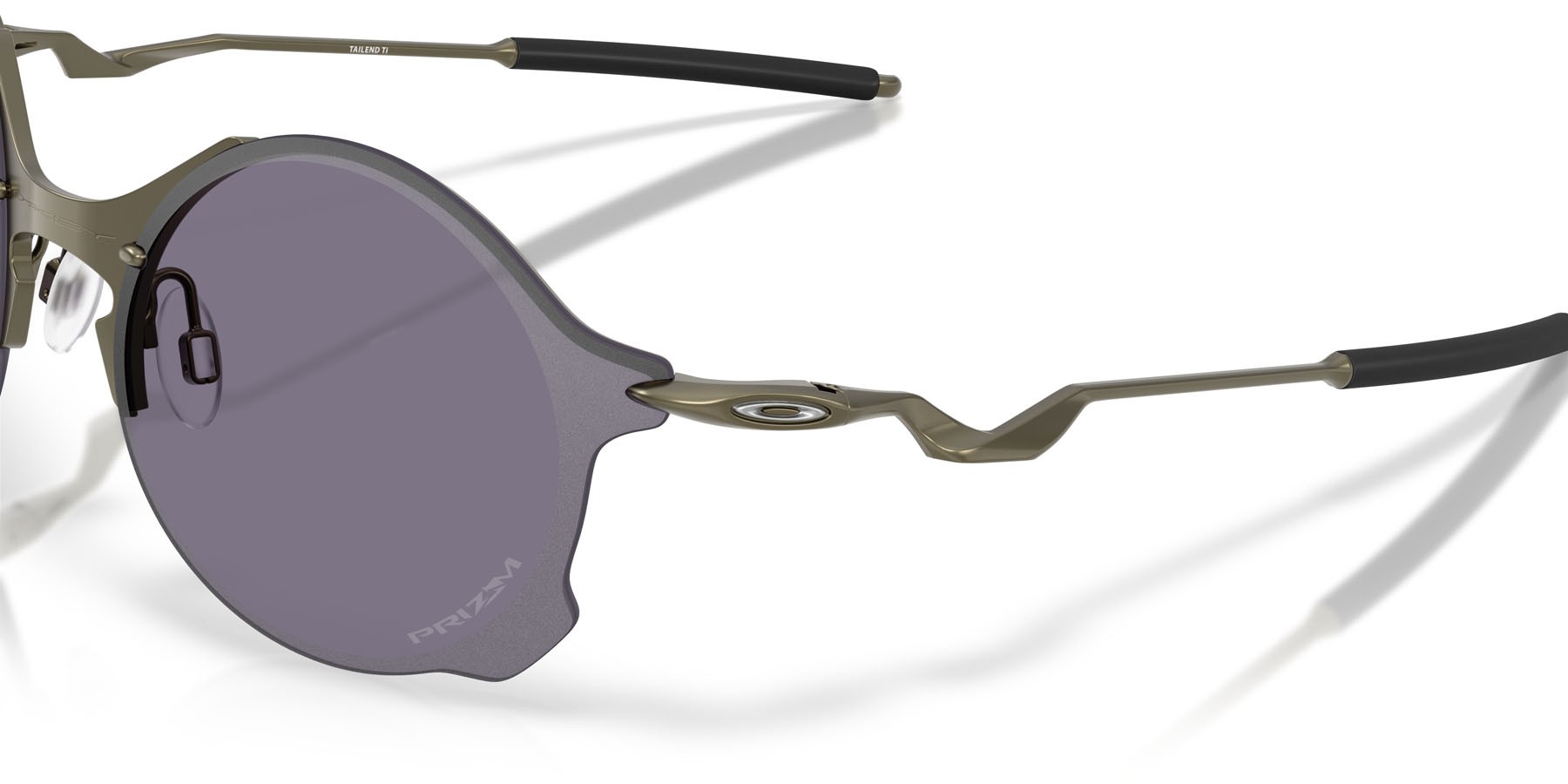 Sonnenbrillen Oakley Tailend TI OO 6026 (602601) farbe satin carbon form rund gläser prizm grey