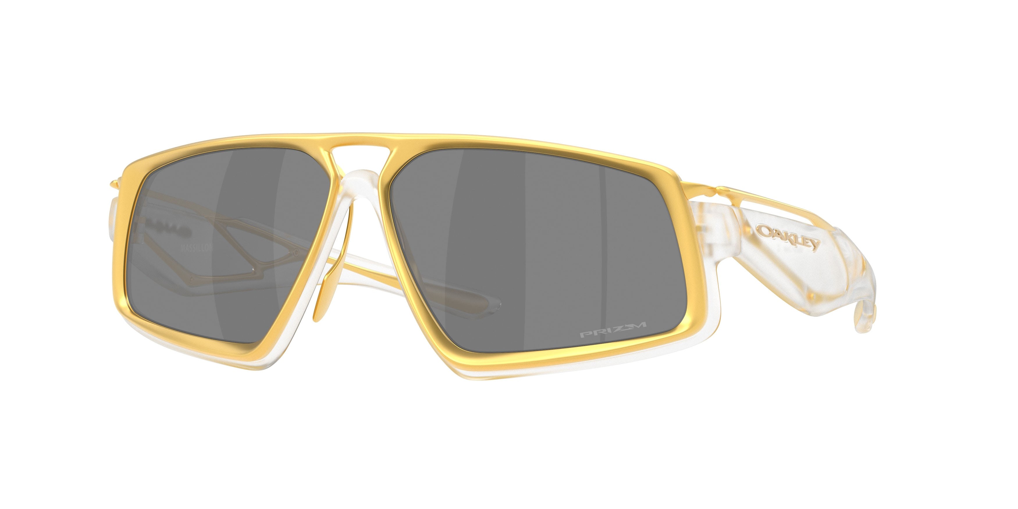 Sonnenbrillen Oakley Massillon OO 6029 (602902) farbe trasparente opaco form rechteckig gläser prizm black