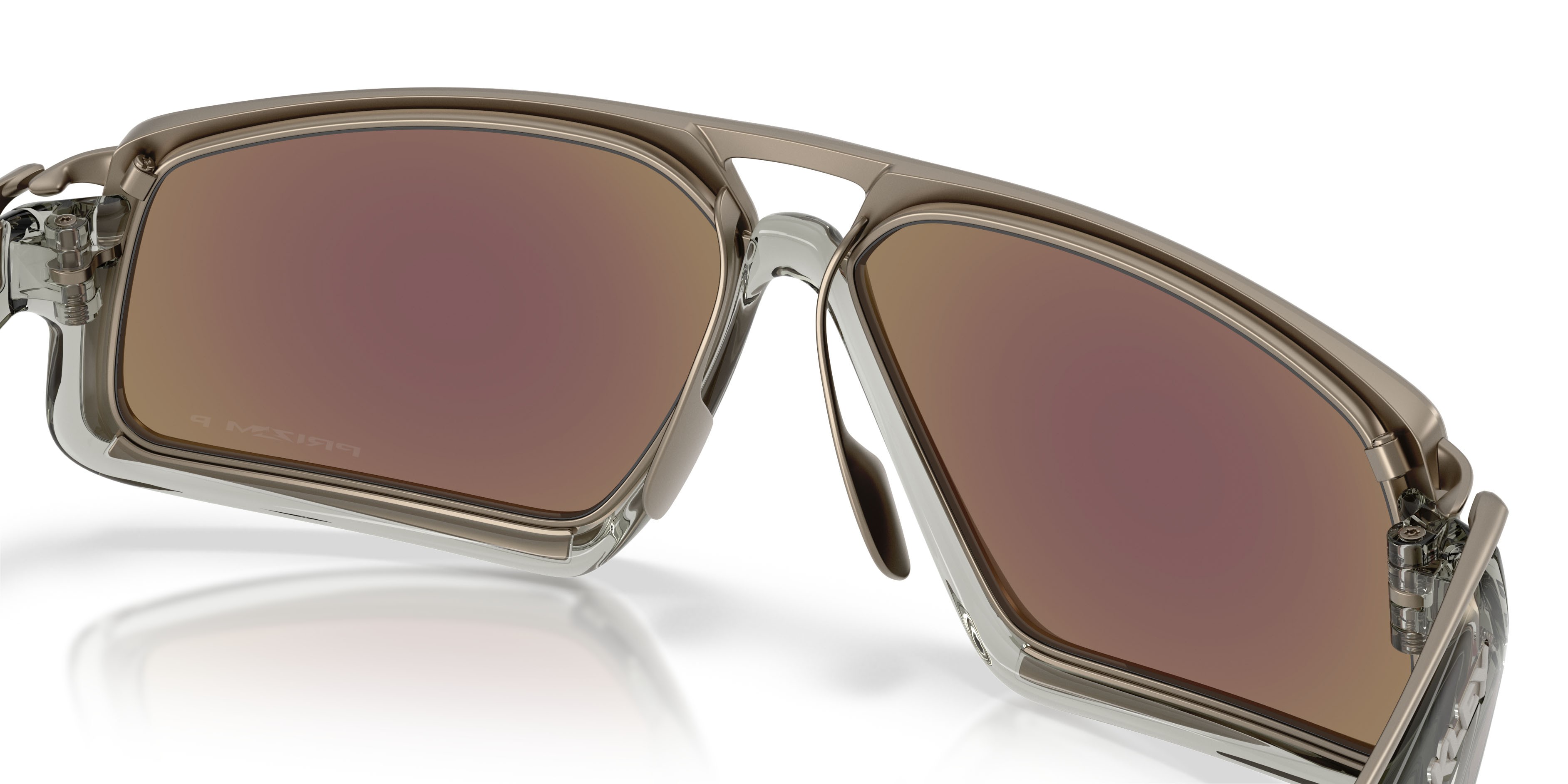 Sonnenbrillen Oakley Massillon OO 6029 (602904) farbe grey ink form rechteckig gläser prizm sapphire polarized