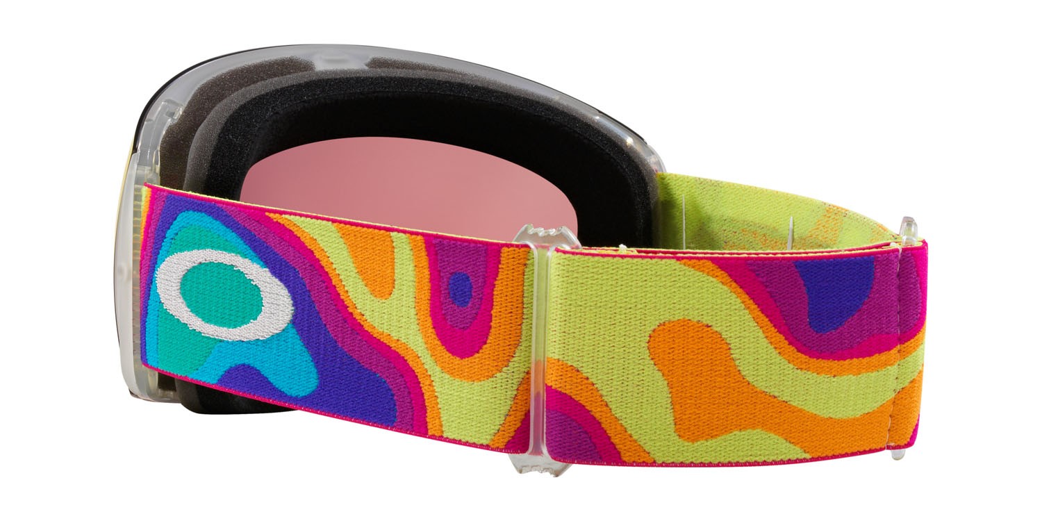 Skibrillen und Snowboard masken Oakley Flight Deck L OO 7050 (7050E2) farbe heat map form maske gläser prizm snow torch iridium
