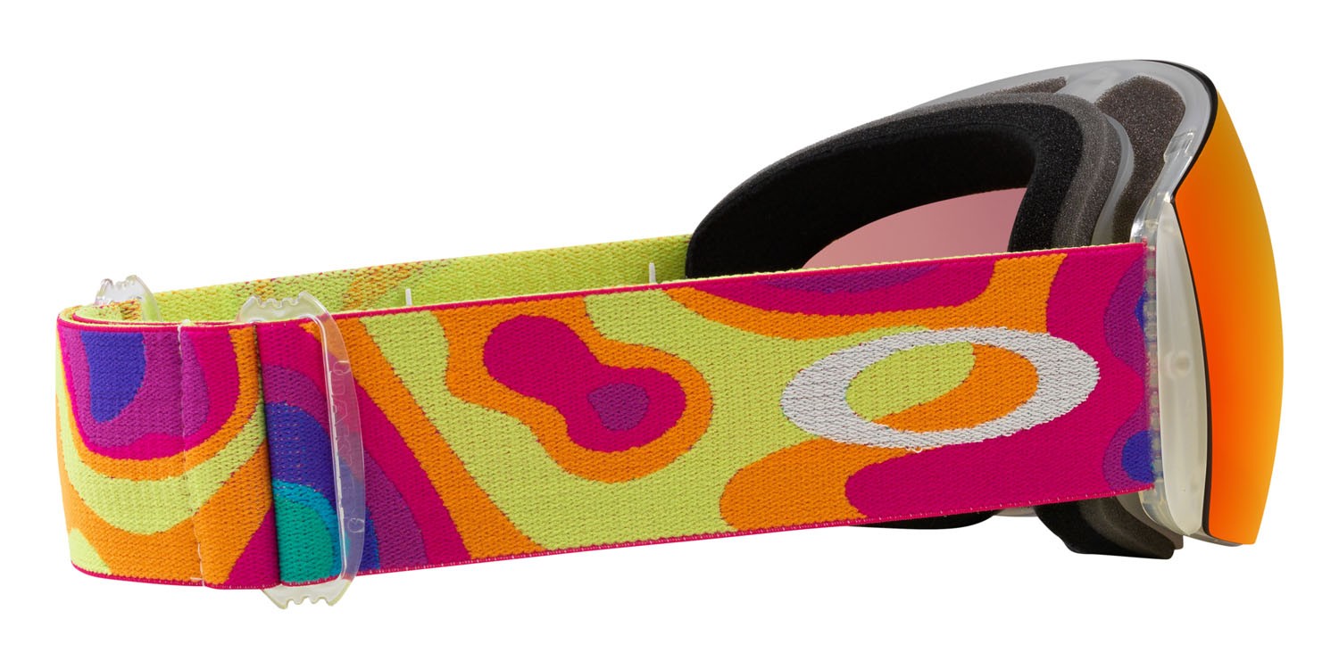 Skibrillen und Snowboard masken Oakley Flight Deck L OO 7050 (7050E2) farbe heat map form maske gläser prizm snow torch iridium