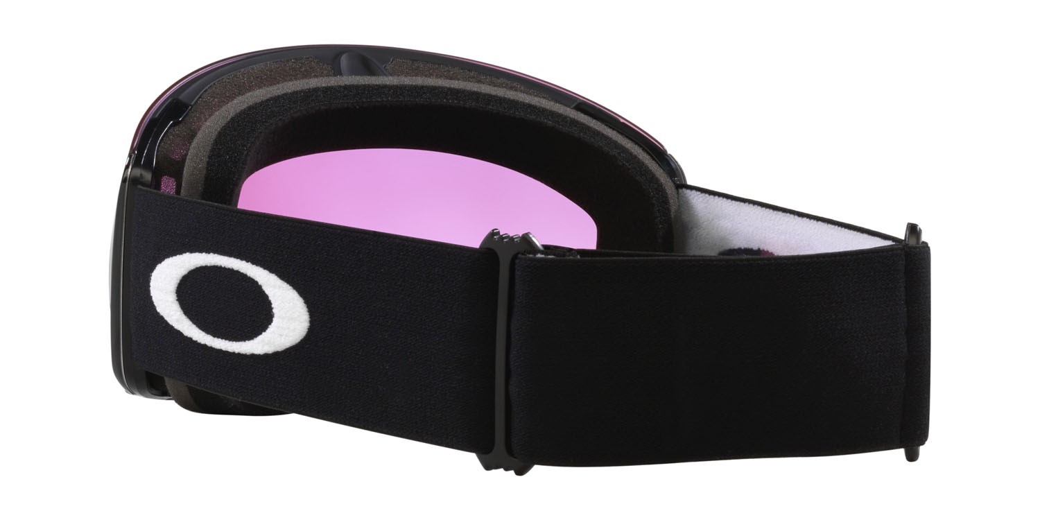 Maschere da Sci e Snowboard Oakley Flight Deck L OO 7050 (7050F0) colore nero opaco forma mask lenti prizm snow iced iridium
