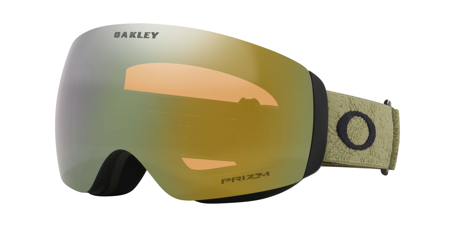 Skibrillen und Snowboard masken Oakley Flight Deck M OO 7064 (7064F4) farbe fern cell form maske gläser prizm snow sage gold iridium