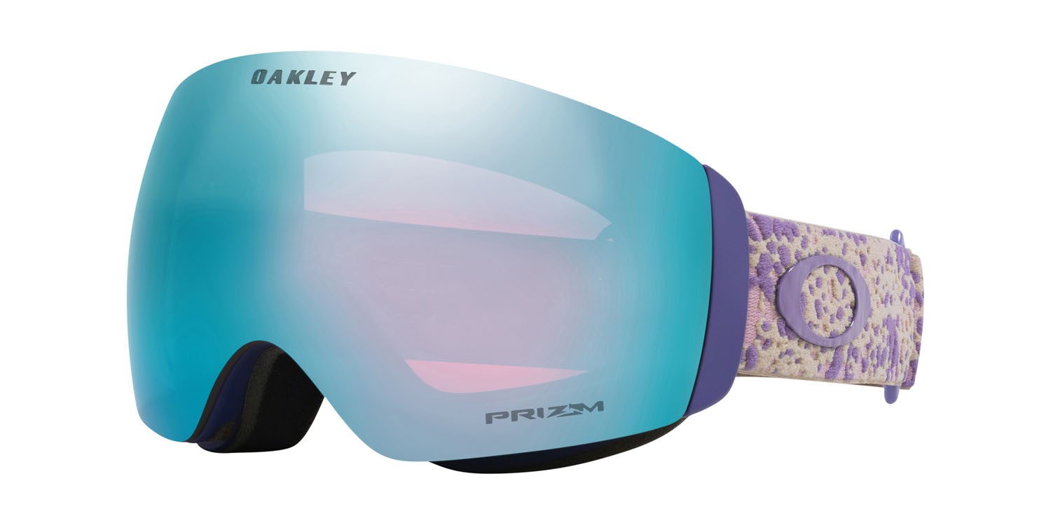 Skibrillen und Snowboard masken Oakley Flight Deck M OO 7064 (7064F5) farbe lilac cell form maske gläser prizm snow sapphire iridium