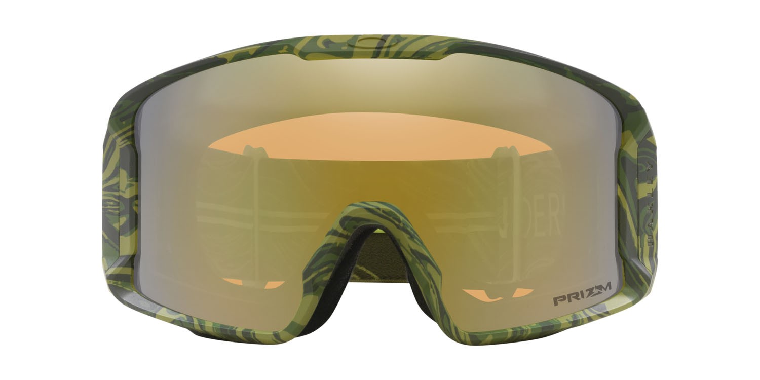 Skibrillen und Snowboard masken Oakley Line Miner L - Jamie Anderson Signature OO 7070 (7070H0) farbe jamie anderson signature form maske gläser prizm snow sage gold iridium