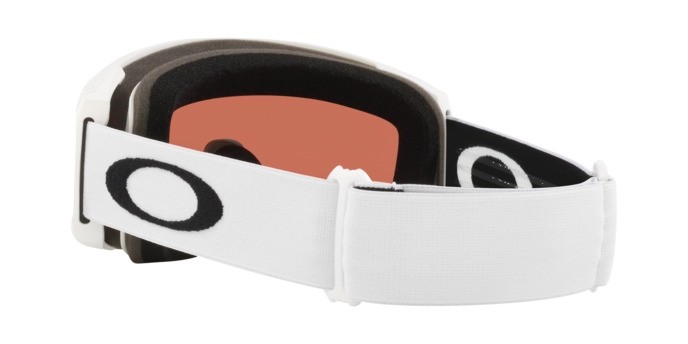 Skibrillen und Snowboard masken Oakley Line Miner M OO 7093 (709365) farbe bianco opaco form maske gläser prizm snow garnet