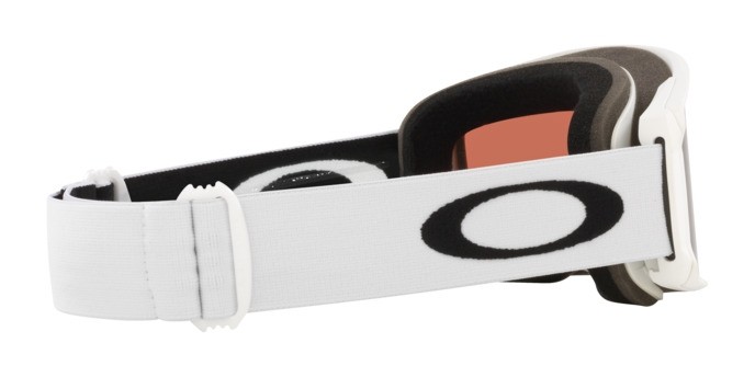 Skibrillen und Snowboard masken Oakley Line Miner M OO 7093 (709365) farbe bianco opaco form maske gläser prizm snow garnet