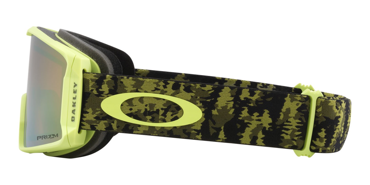 Maschere da Sci e Snowboard Oakley Line Miner M OO 7093 (709388) colore tree camo forma mask lenti prizm snow sage gold iridium