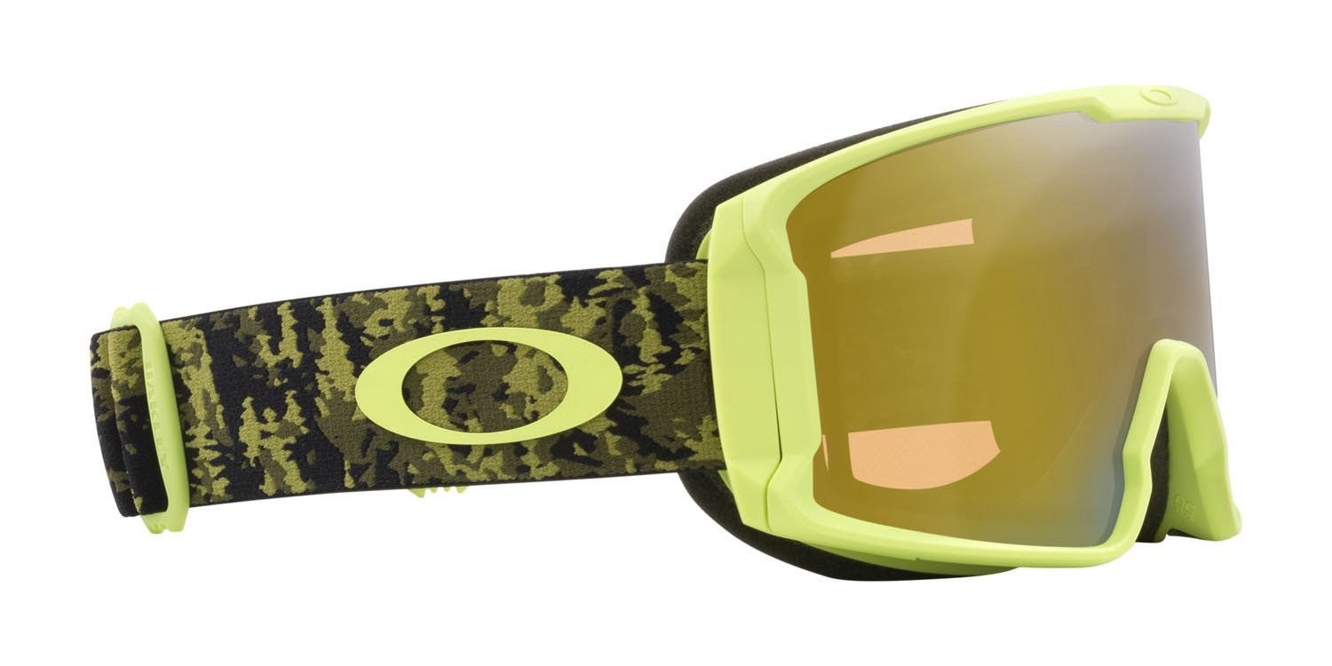 Maschere da Sci e Snowboard Oakley Line Miner M OO 7093 (709388) colore tree camo forma mask lenti prizm snow sage gold iridium