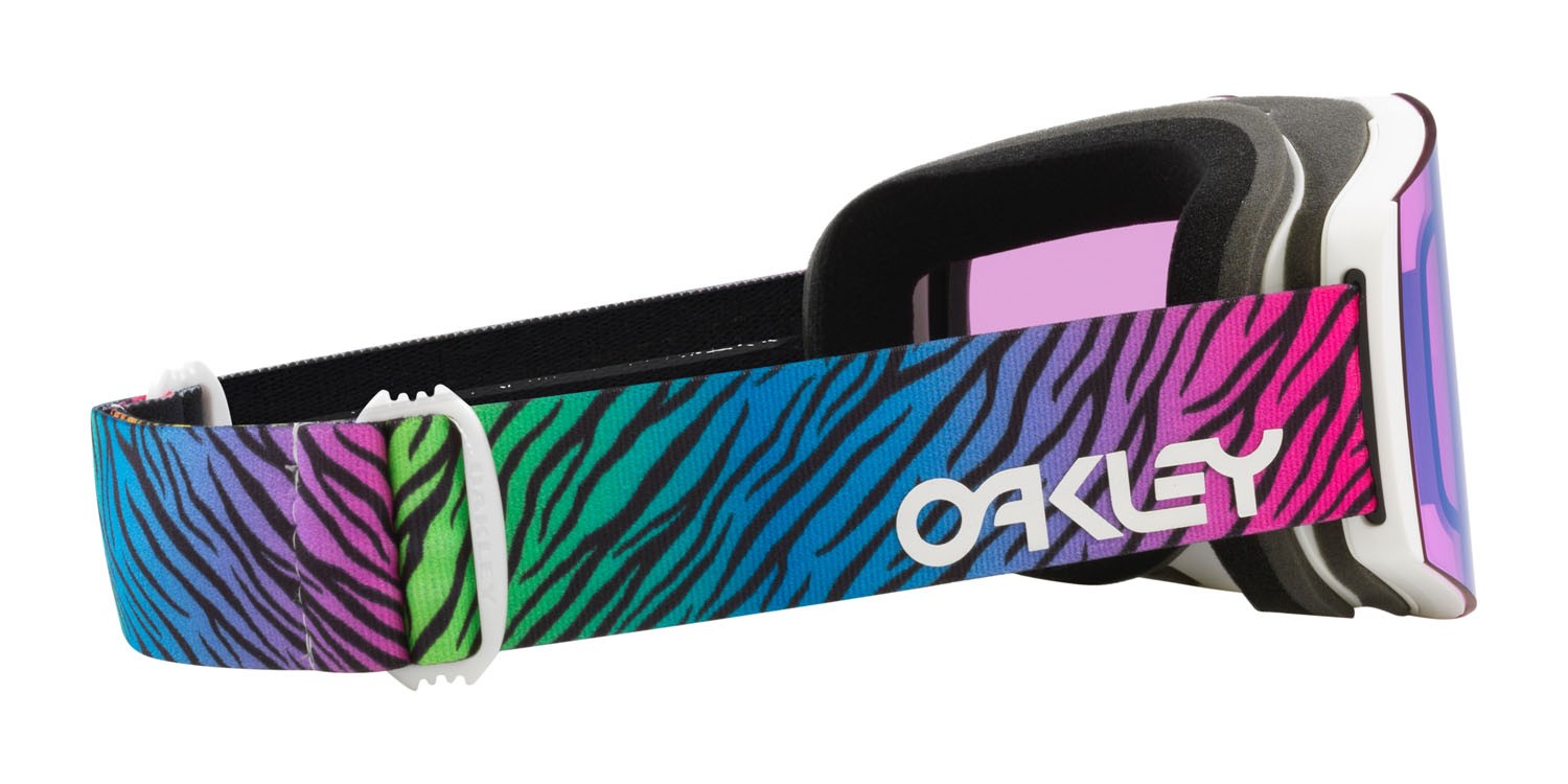 Ski and snowboard goggles Oakley Fall Line M OO 7103 (710377) color bengal white shape mask lenses prizm snow iced iridium