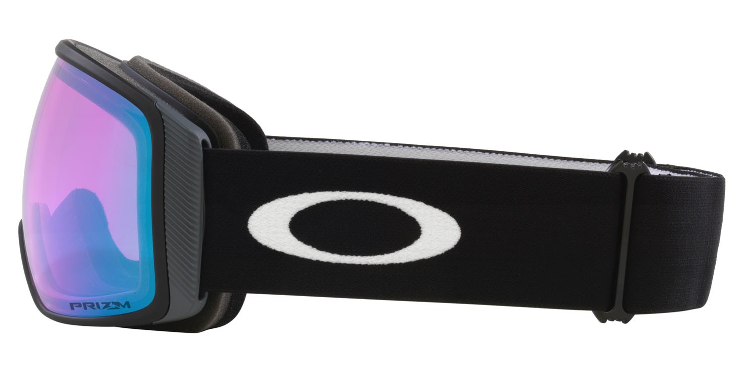 Maschere da Sci e Snowboard Oakley Flight Tracker L OO 7104 (710482) colore nero opaco forma mask lenti prizm snow iced iridium