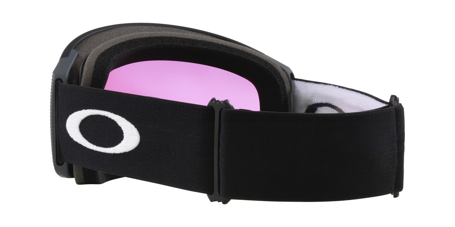 Maschere da Sci e Snowboard Oakley Flight Tracker L OO 7104 (710482) colore nero opaco forma mask lenti prizm snow iced iridium