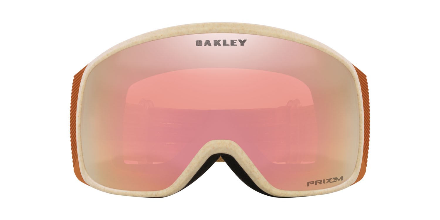 Skibrillen und Snowboard masken Oakley Flight Tracker M OO 7105 (710573) farbe curry stone form maske gläser prizm snow rose gold iridium