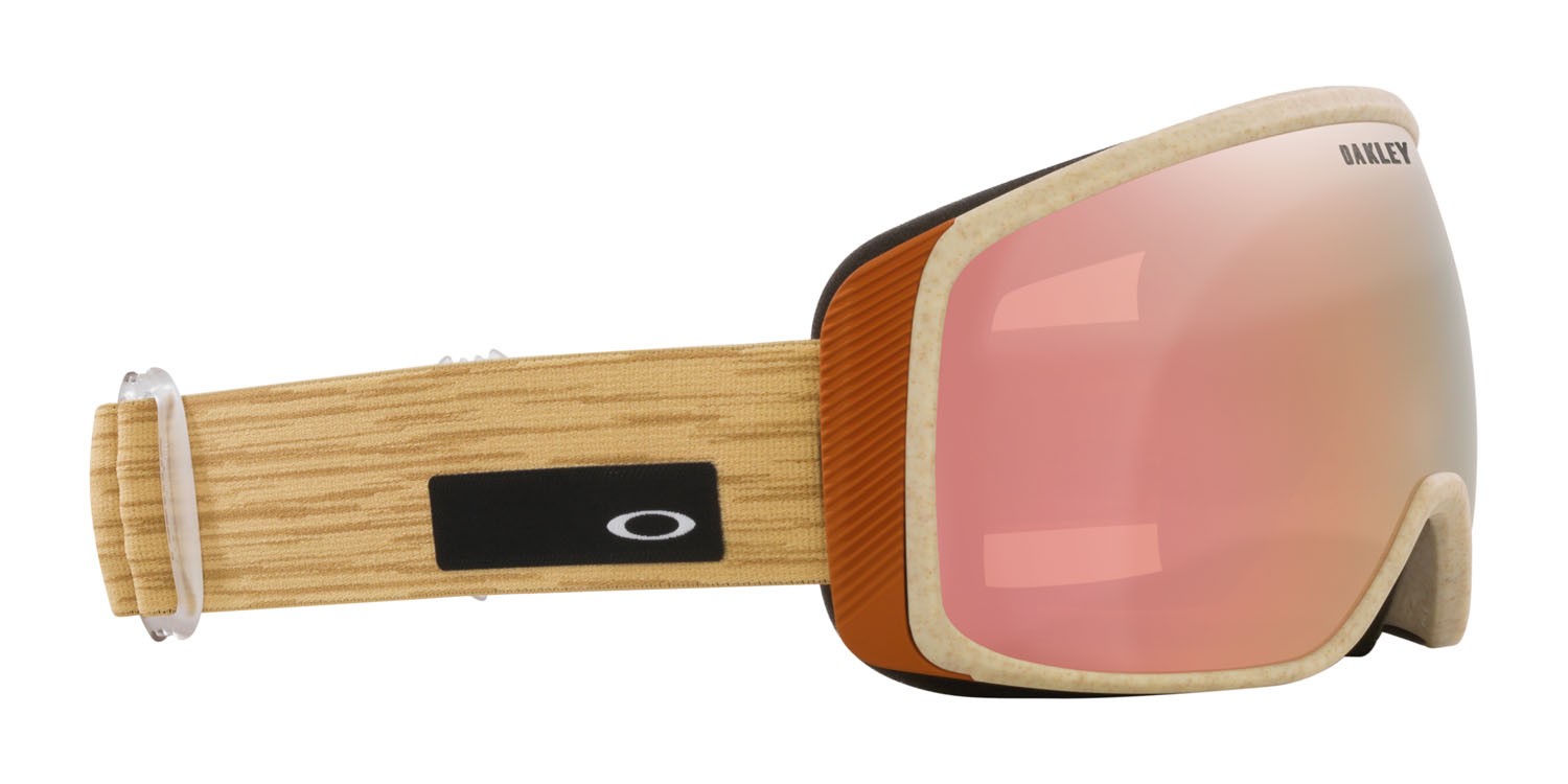 Skibrillen und Snowboard masken Oakley Flight Tracker M OO 7105 (710573) farbe curry stone form maske gläser prizm snow rose gold iridium