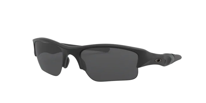 Sunglasses Oakley Flak Jacket Xlj OO 9009 (11-004) color nero opaco shape rectangle lenses grigio