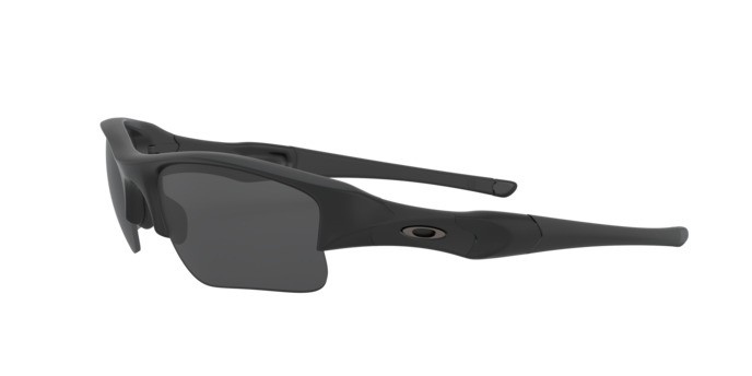 Sunglasses Oakley Flak Jacket Xlj OO 9009 (11-004) color nero opaco shape rectangle lenses grigio