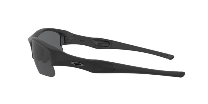 Sunglasses Oakley Flak Jacket Xlj OO 9009 (11-004) color nero opaco shape rectangle lenses grigio