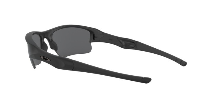 Sunglasses Oakley Flak Jacket Xlj OO 9009 (11-004) color nero opaco shape rectangle lenses grigio
