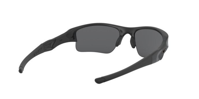 Sunglasses Oakley Flak Jacket Xlj OO 9009 (11-004) color nero opaco shape rectangle lenses grigio