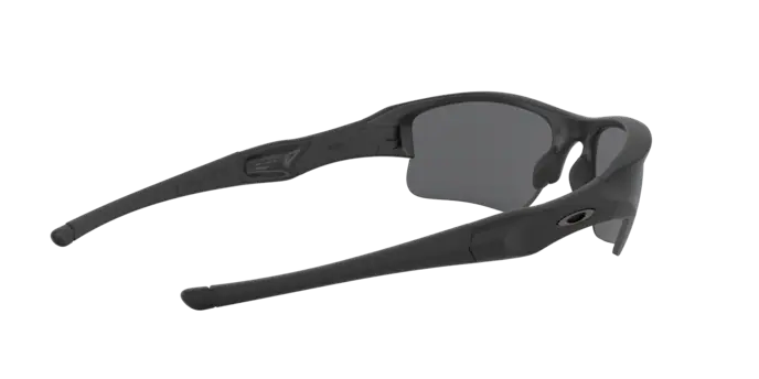 Sunglasses Oakley Flak Jacket Xlj OO 9009 (11-004) color nero opaco shape rectangle lenses grigio